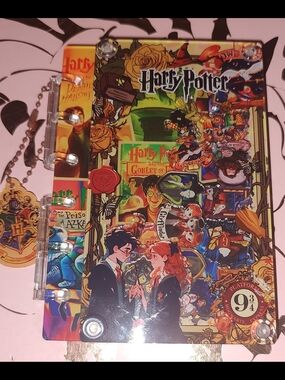 Harry Potter A7 Size Acrylic Shaker Notebook With Paper